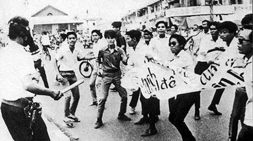 Một cuộc biểu tình của sinh viên Sài Gòn trước 1975