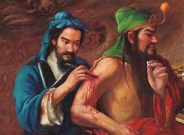 Ảnh minh họa:  Quan Vũ – cảnh “cạo xương trị thương”