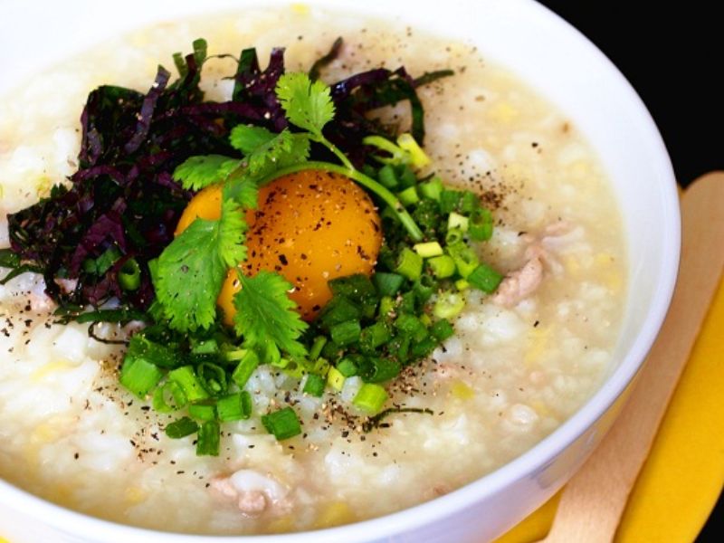 Cháo tía tô giải cảm